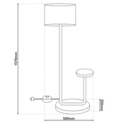 Tijdloze Artisan staande lamp met zorgvuldig samengesteld zwart metalen ontwerp