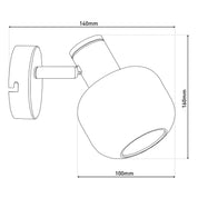 Handgemaakte Fumoso glazen wandlamp - Tijdloos ambachtelijk design
