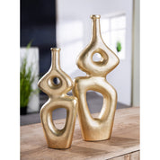 Golden aurora aluminium vase