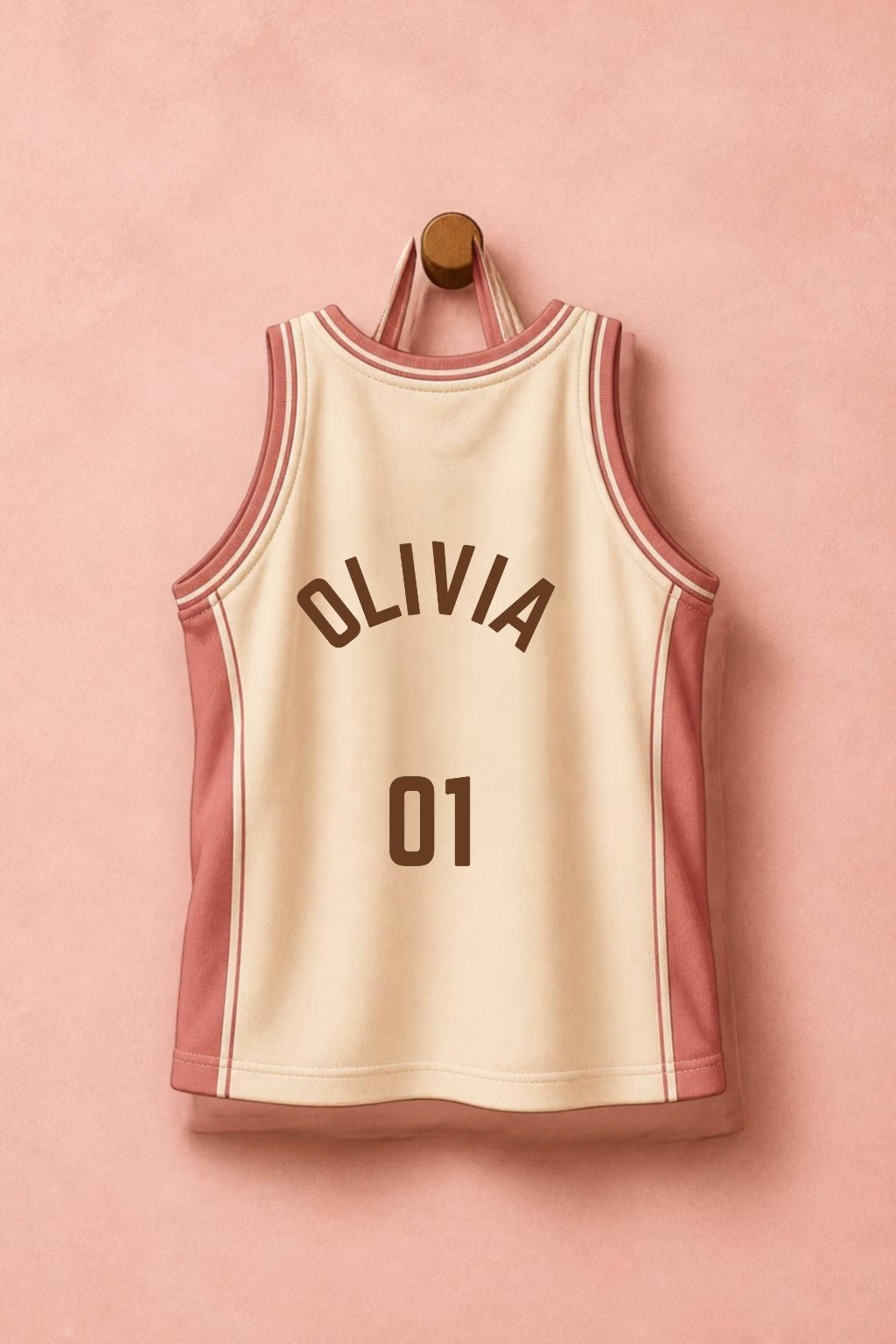Little Champion Jersey personalised artwork with example name Olivia