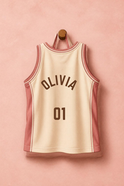 Little Champion Jersey personalised artwork with example name Olivia