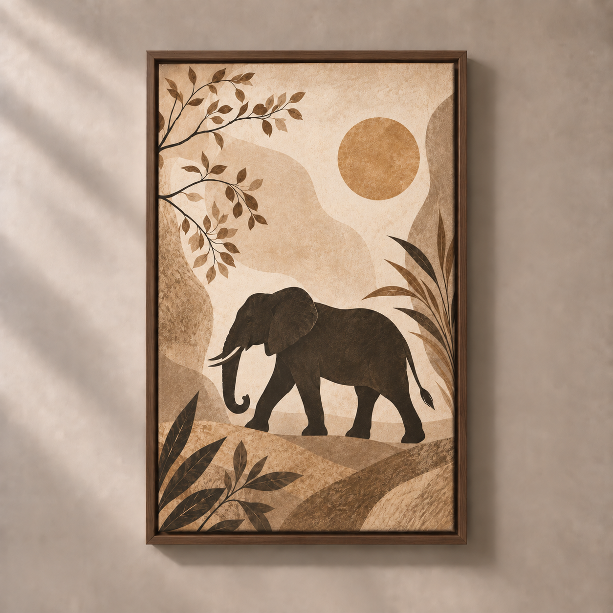 FNR frame preview walnut | Elephant on the Quiet Plain