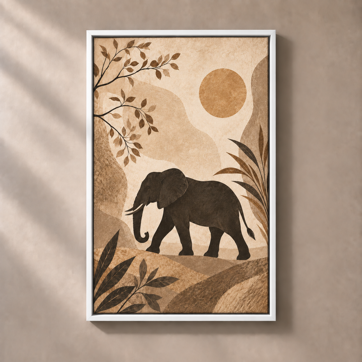 FNR frame preview white | Elephant on the Quiet Plain