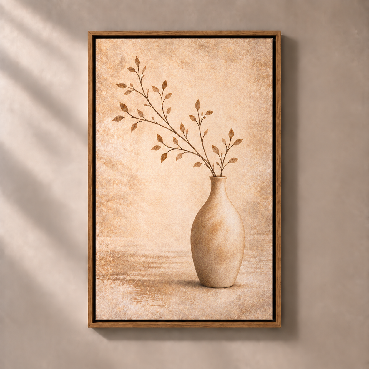 FNR frame preview oak | Geometric Earth Harmony No.2