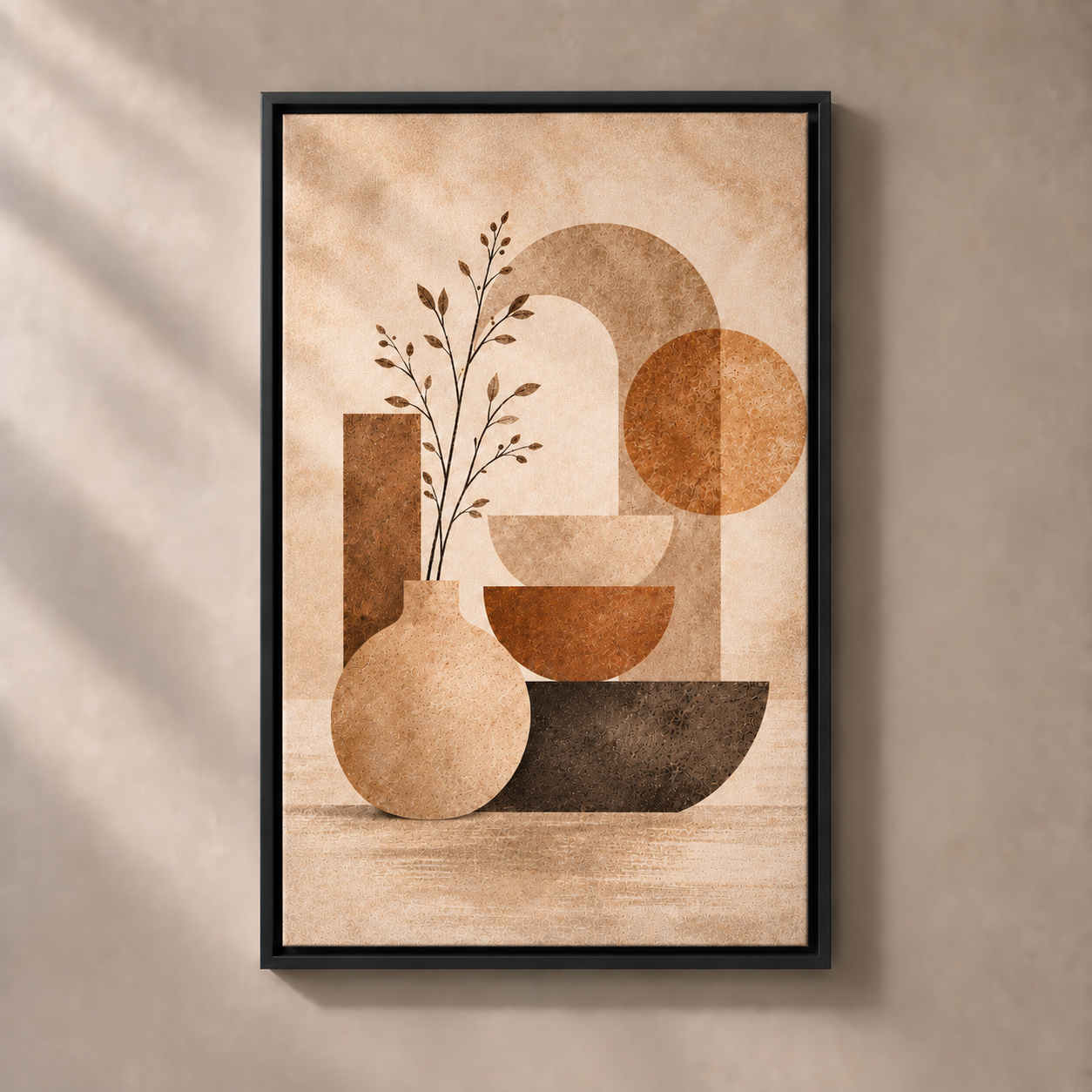 FNR frame preview black | Geometric Earth Harmony No.4