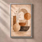 FNR frame preview silver | Geometric Earth Harmony No.4