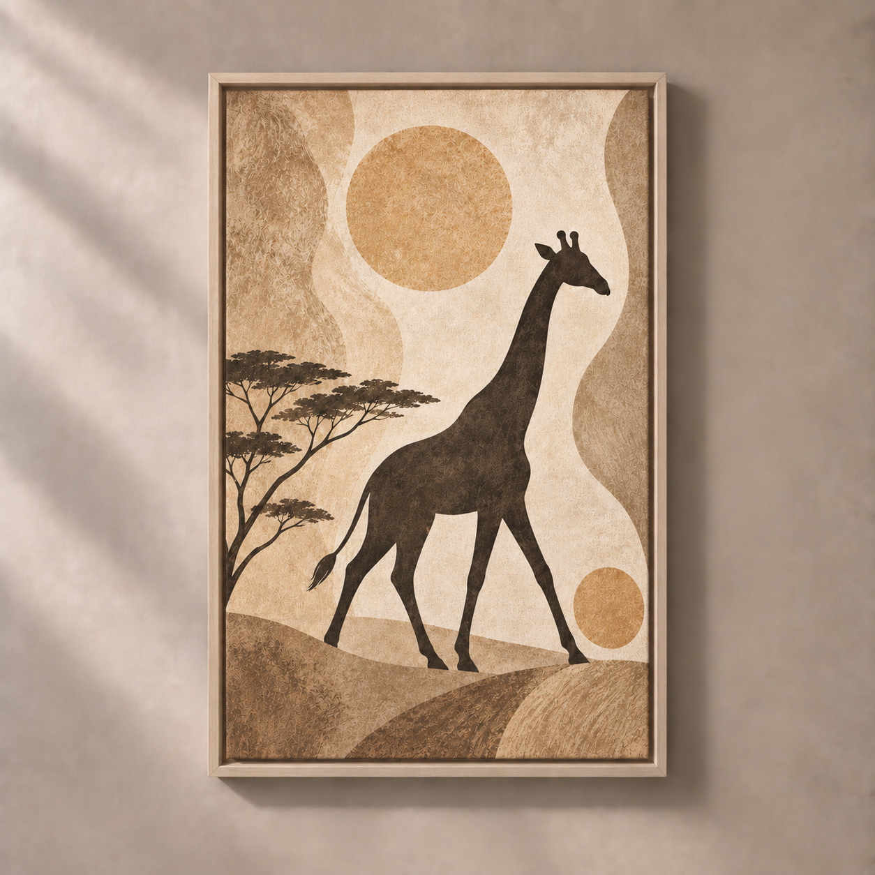 FNR frame preview natural | Giraffe Beneath Quiet Skies