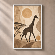FNR frame preview white | Giraffe Beneath Quiet Skies