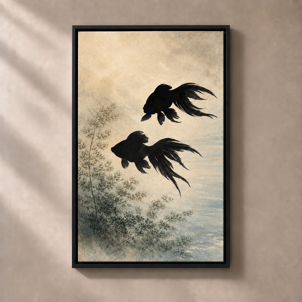 FNR frame preview black | Golden Ink Koi