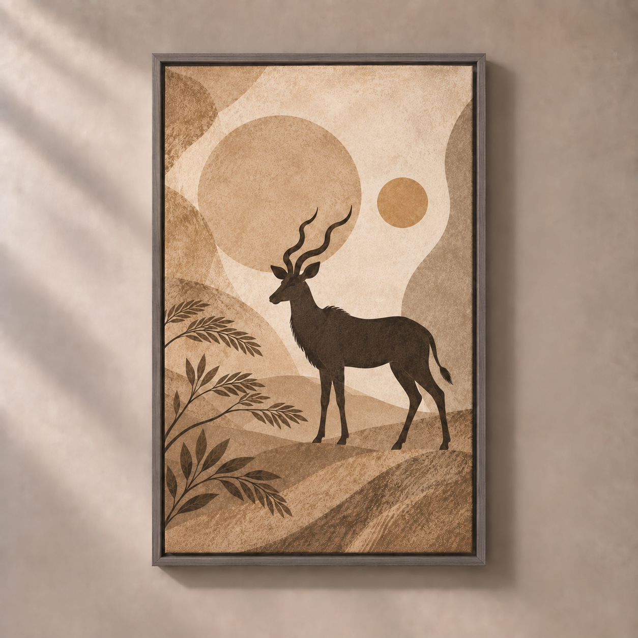 FNR frame preview oak | Kudu in the Evening Hush
