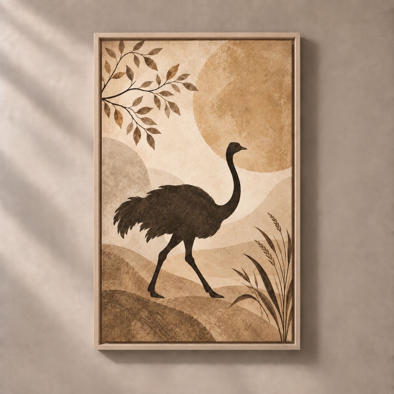 FNR frame preview natural | Ostrich in the Pale Light