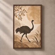 FNR frame preview walnut | Ostrich in the Pale Light