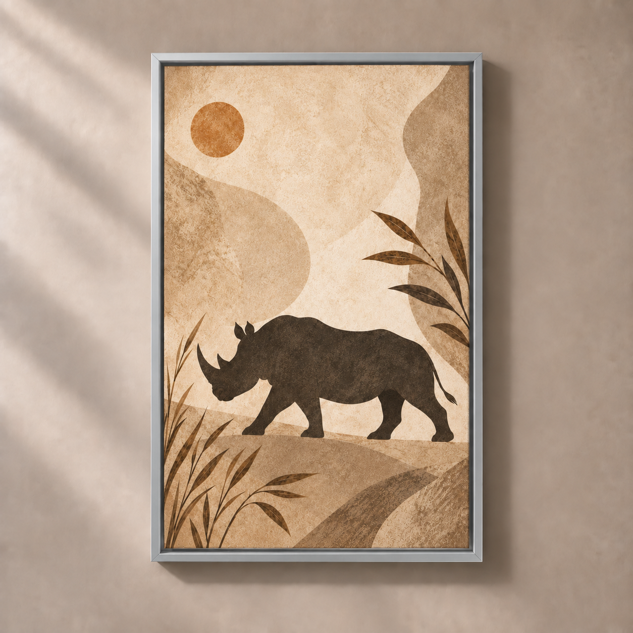 FNR frame preview silver | Rhino Across the Dust