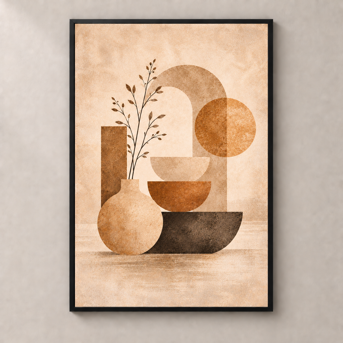 Geometric Earth Harmony No.4 - Poster