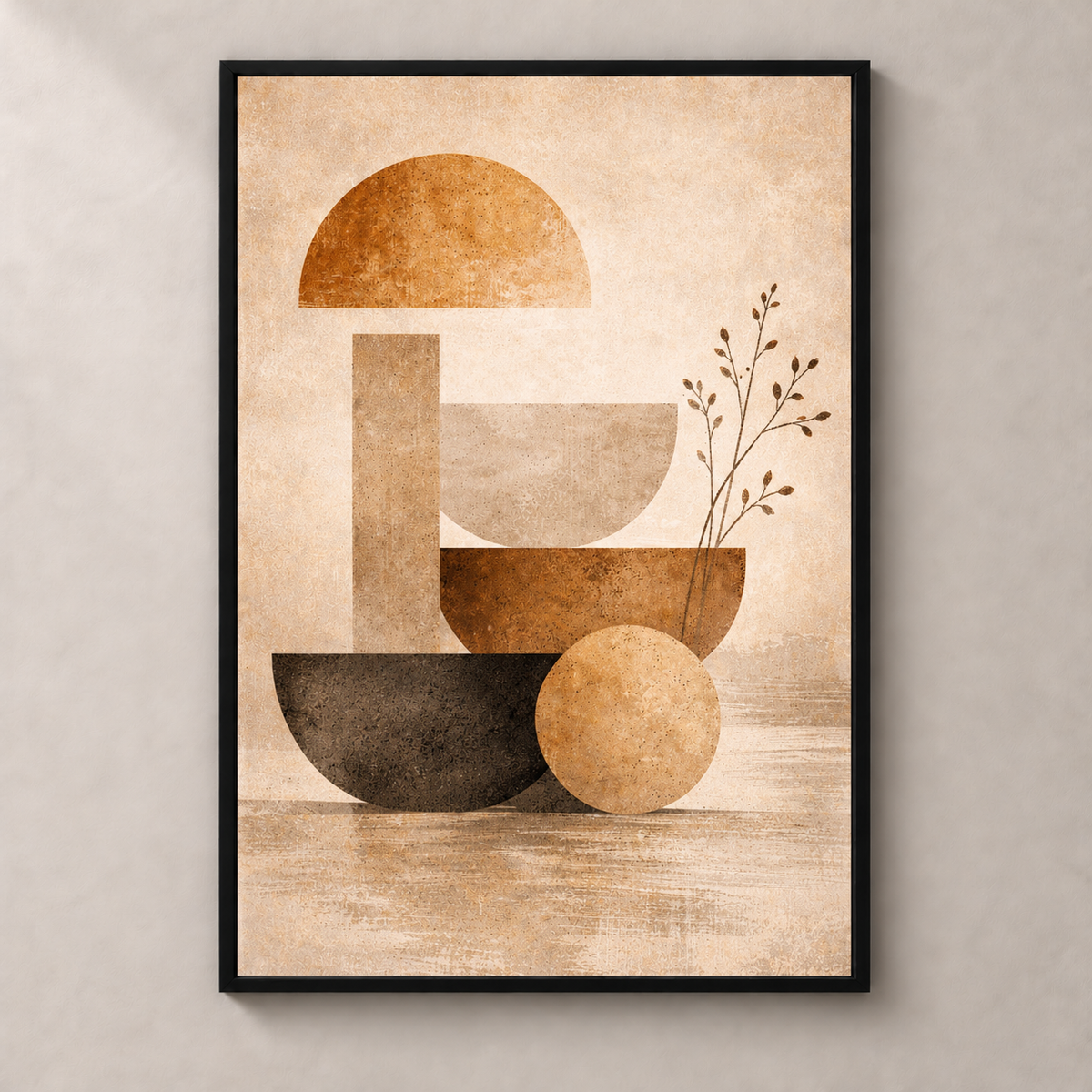 Geometric Earth Harmony - Poster