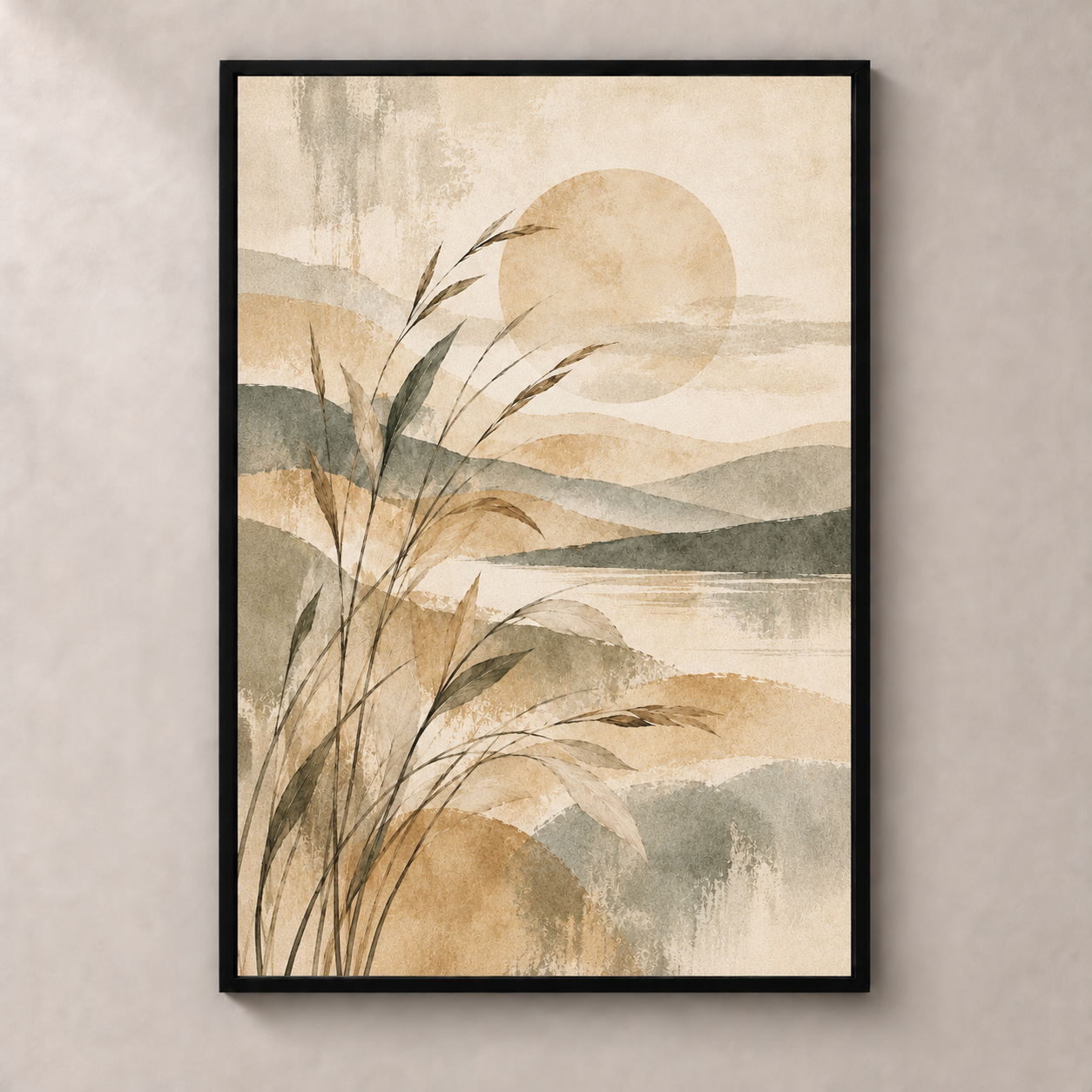 Horizon In Quiet Light - vertical poster product view