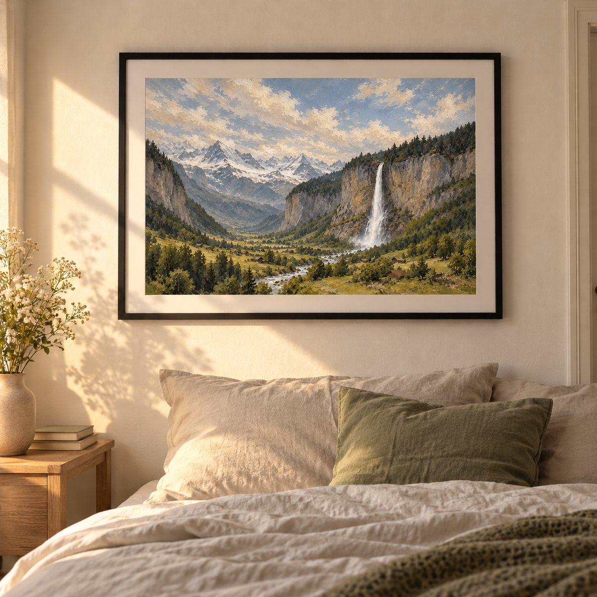 Lauterbrunnen Falling Light - Póster decorativo