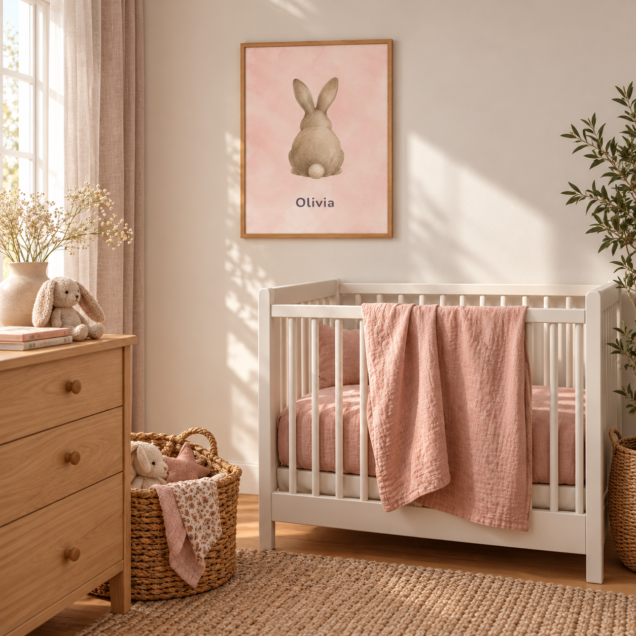 Little Rabbit posterugc with example name Olivia
