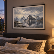 Lofoten Silver Horizon horizontal poster lifestyle