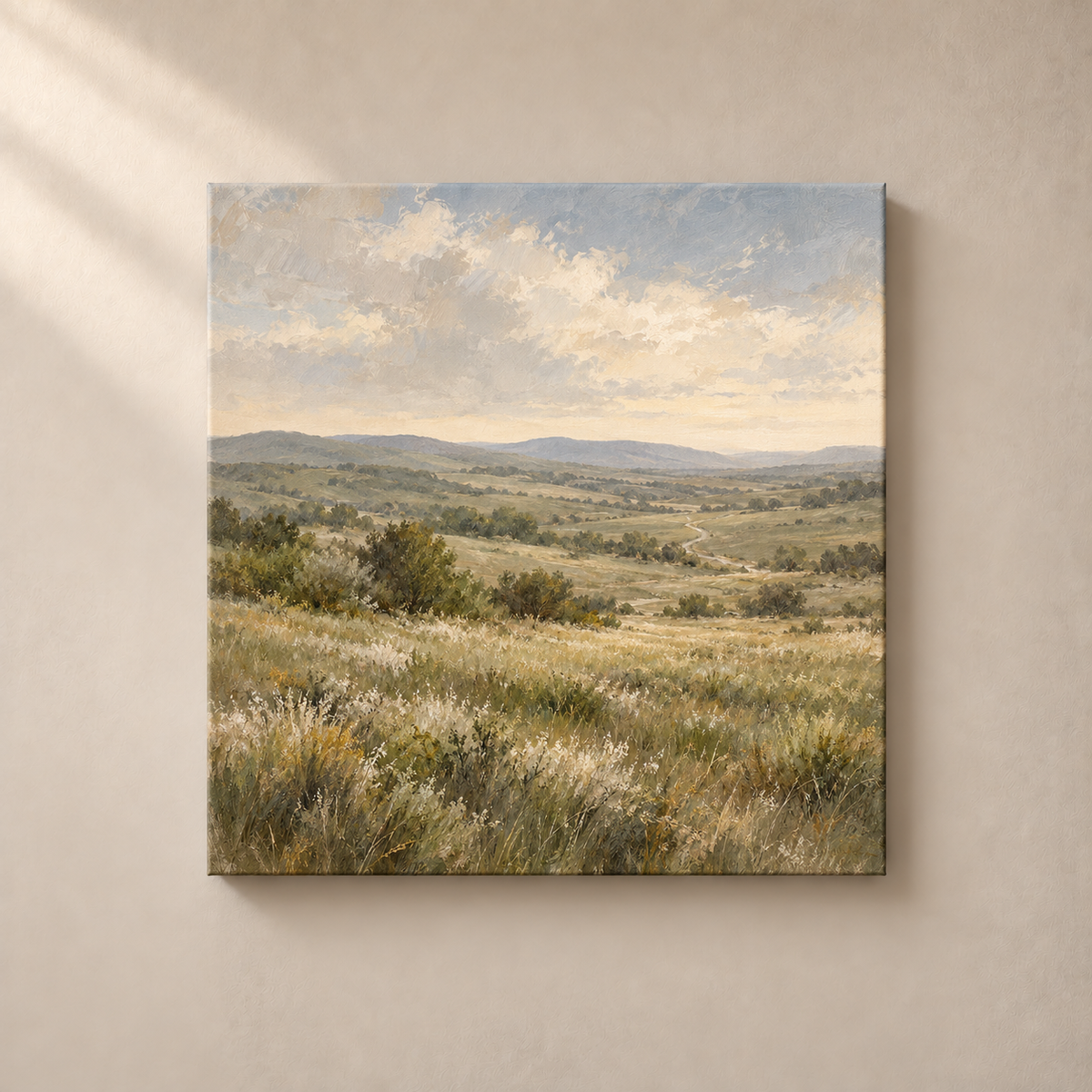 Meadow in Pale Air - Lienzo