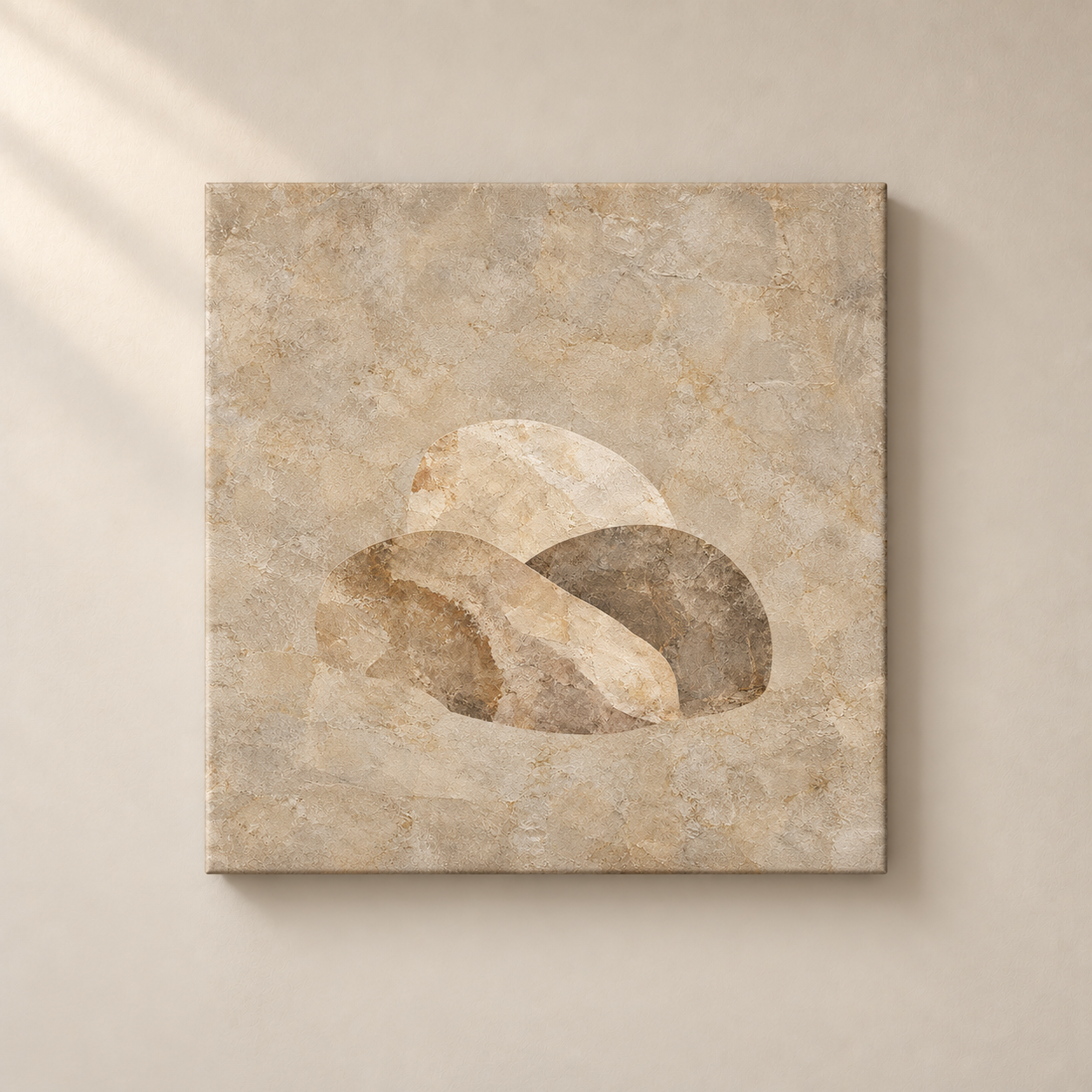 Mineral Arc frameless square canvas