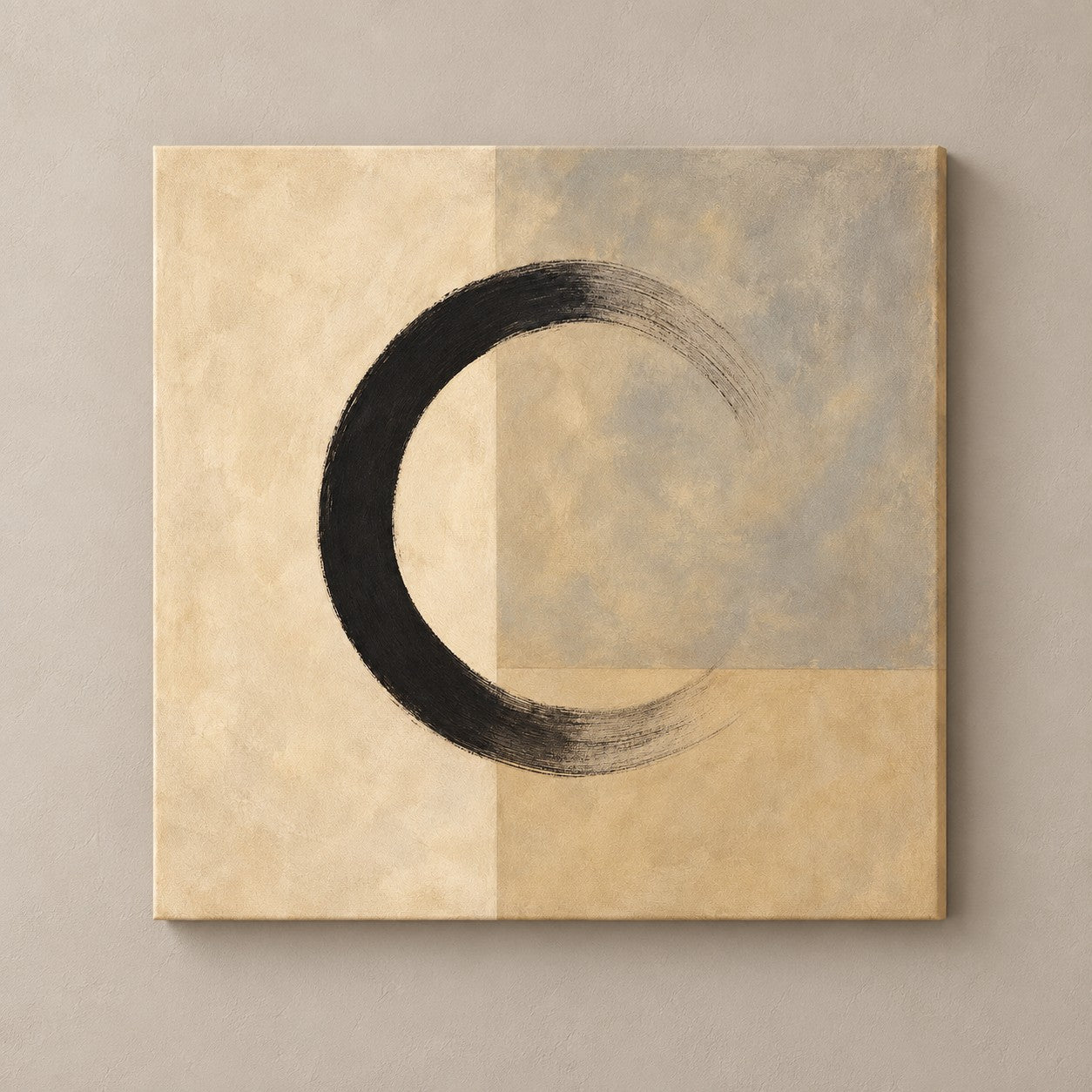 moon echo square canvas standalone mockup