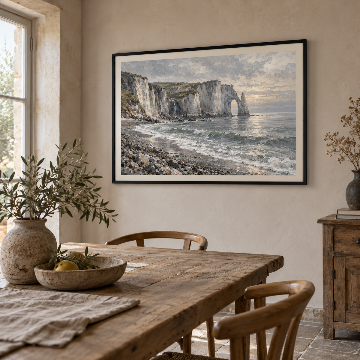 Normandy Chalk Coast - Póster decorativo