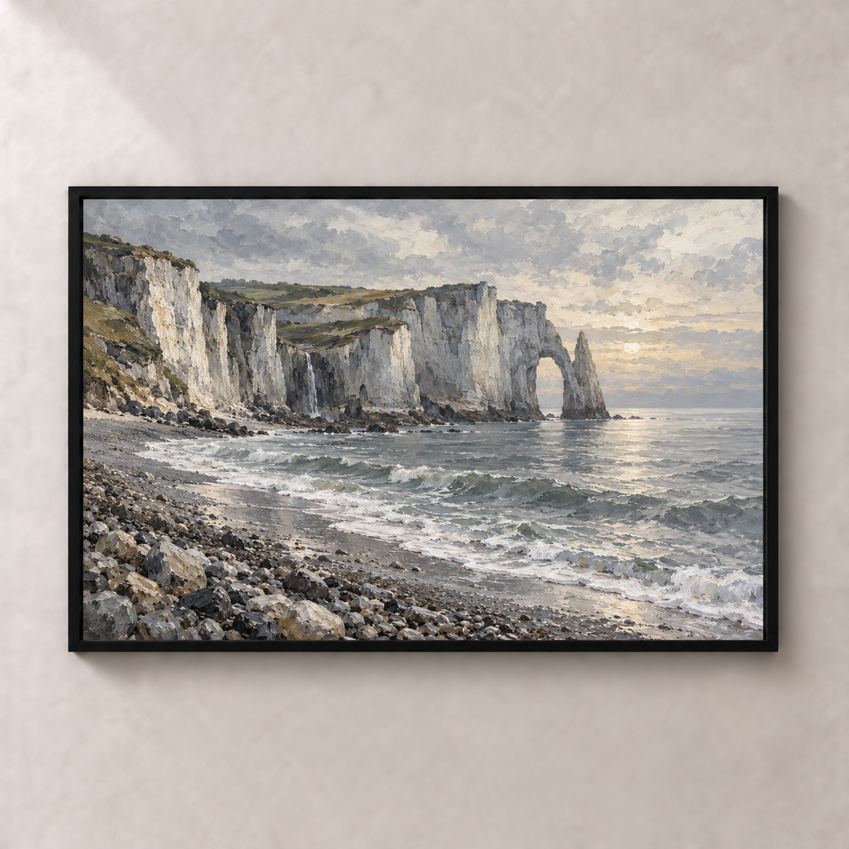 Normandy Chalk Coast - Póster decorativo