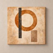 orbit in ochre square canvas standalone mockup