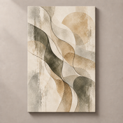 Organic Earth Forms - vertical canvas product view