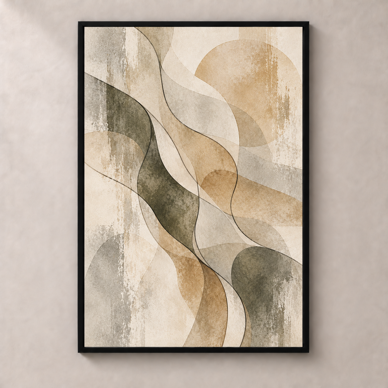 Organic Earth Forms - vertical poster product view
