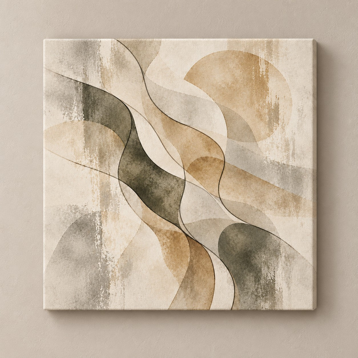 organic earth forms square canvas standalone mockup