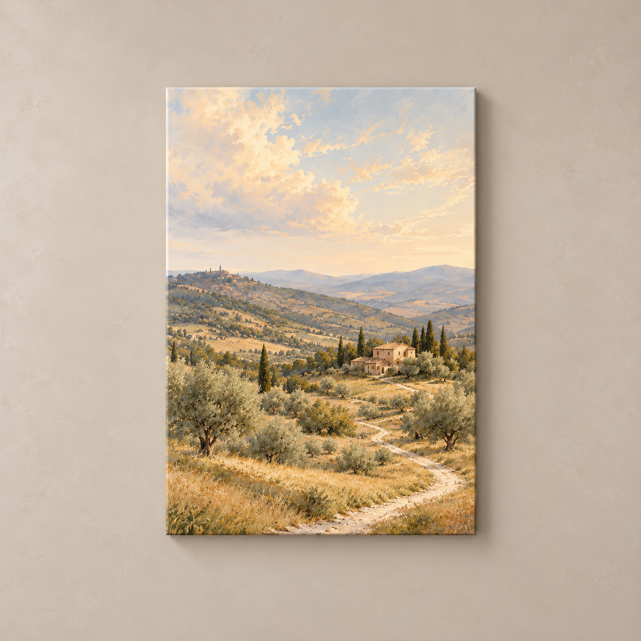 Provence in Soft Light vertical canvas standalone
