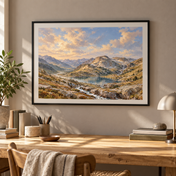 Pyrenean Lake Silence horizontal poster lifestyle