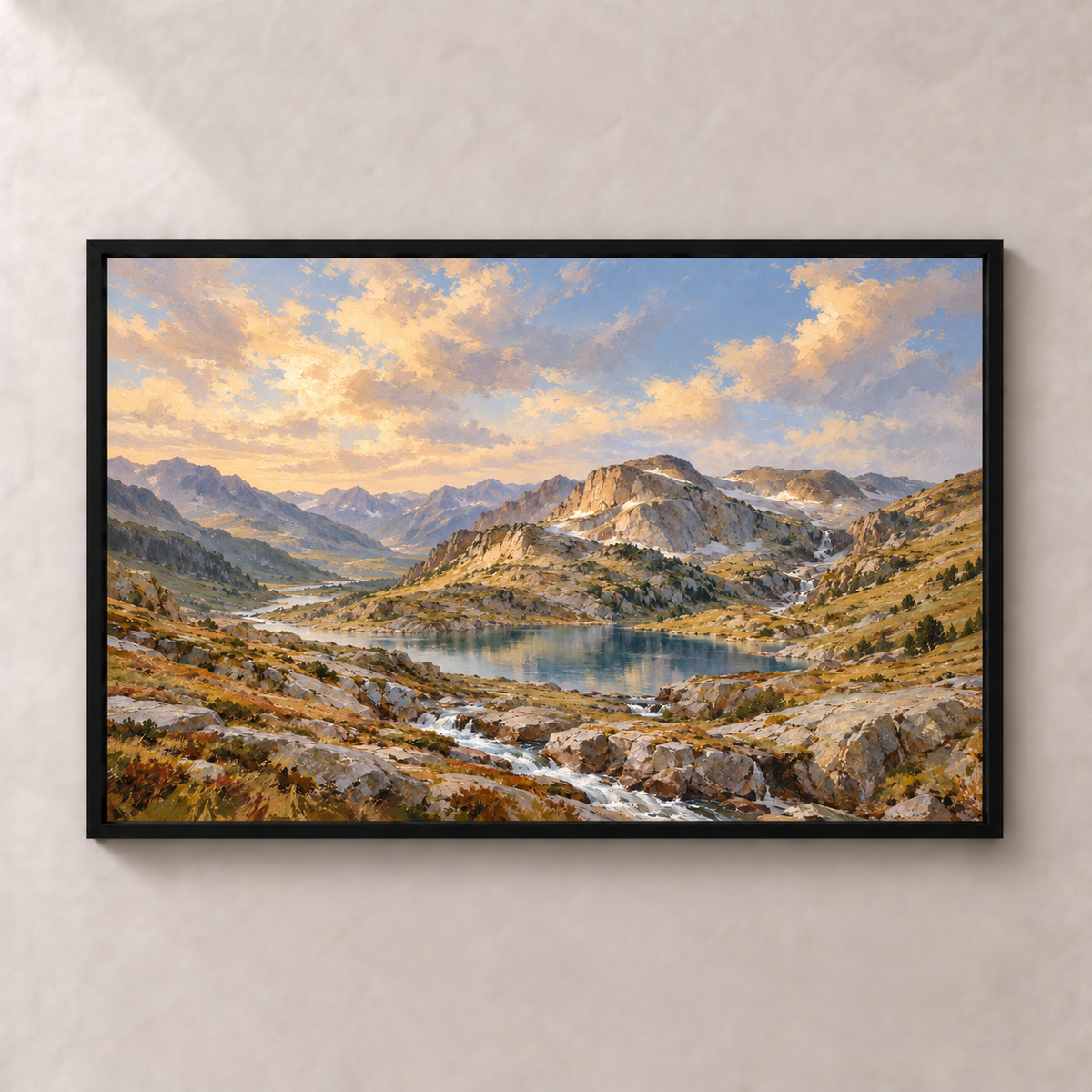 Pyrenean Lake Silence - Póster decorativo