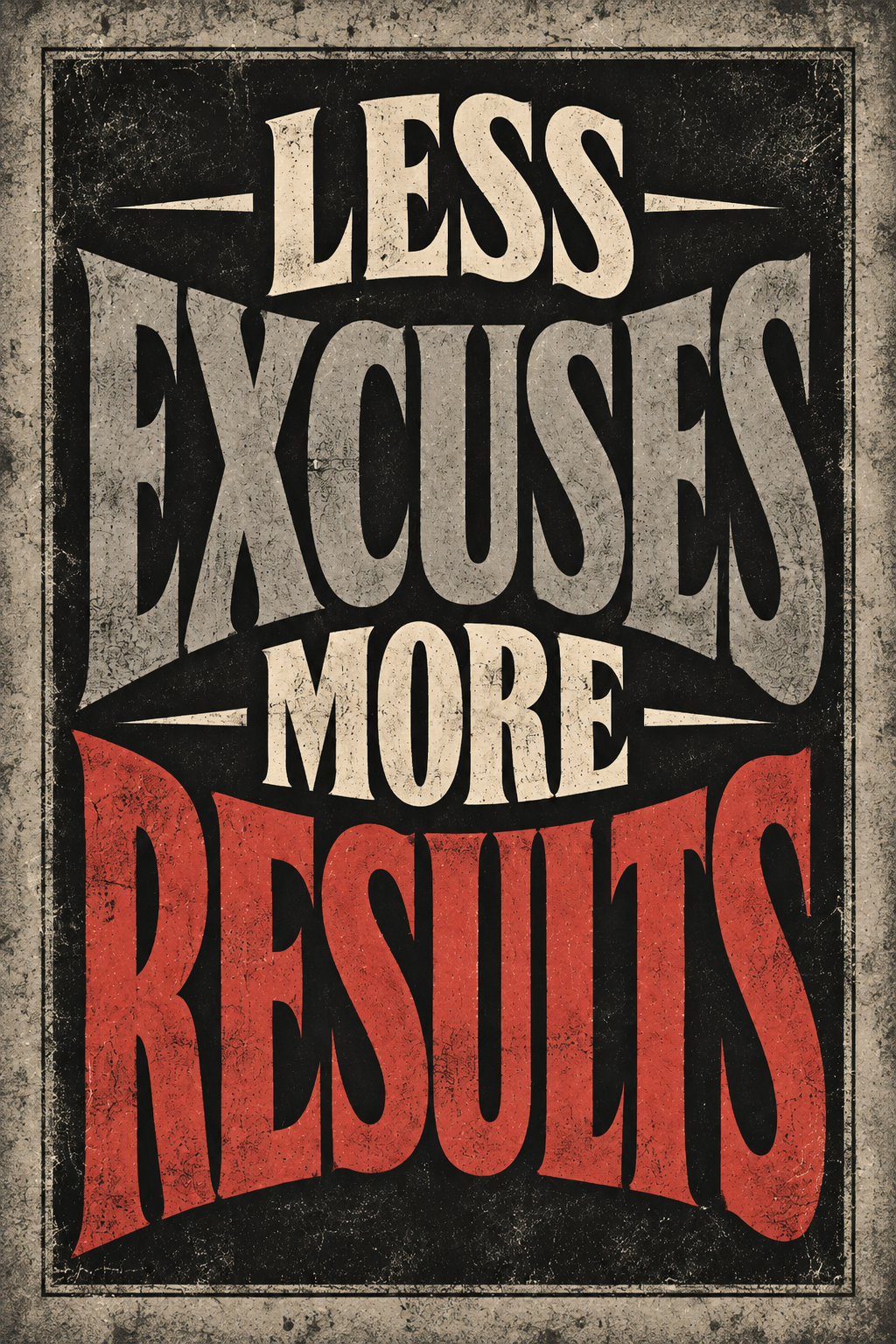 Less Excuses