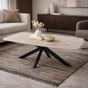 Salontafel deens ovaal steen beige