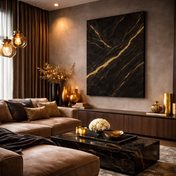 Black Gold Marble No.2 - wall art
