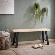 Luxury black design natural bench