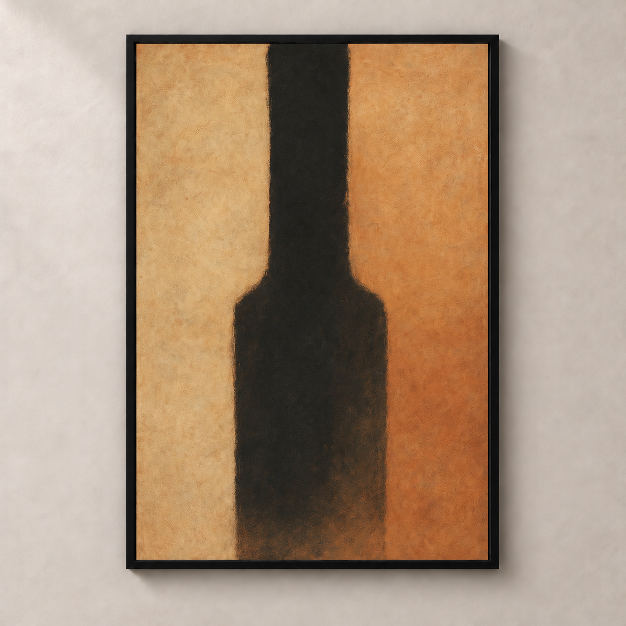 Sandy comfort - Poster standalone mockup with black frame