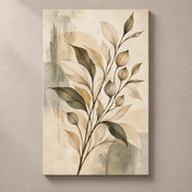 Seedpod Sketch - vertical canvas product view
