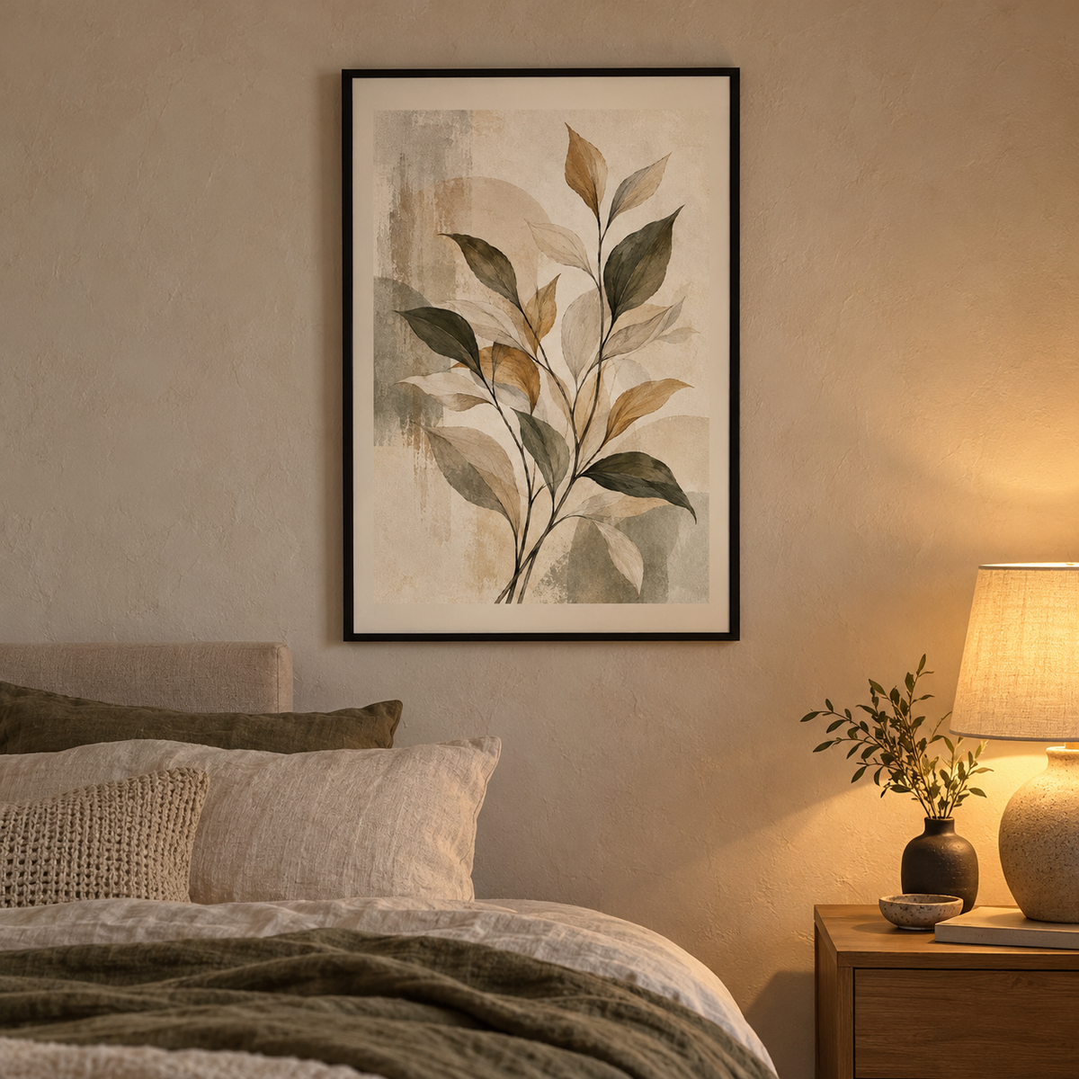 Serene Botanical Lines - Kunstdruck