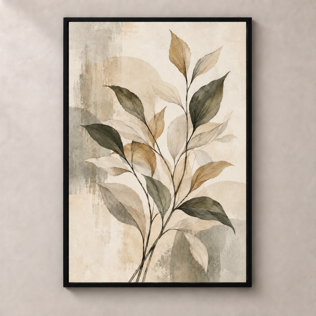 Serene Botanical Lines - Kunstdruck