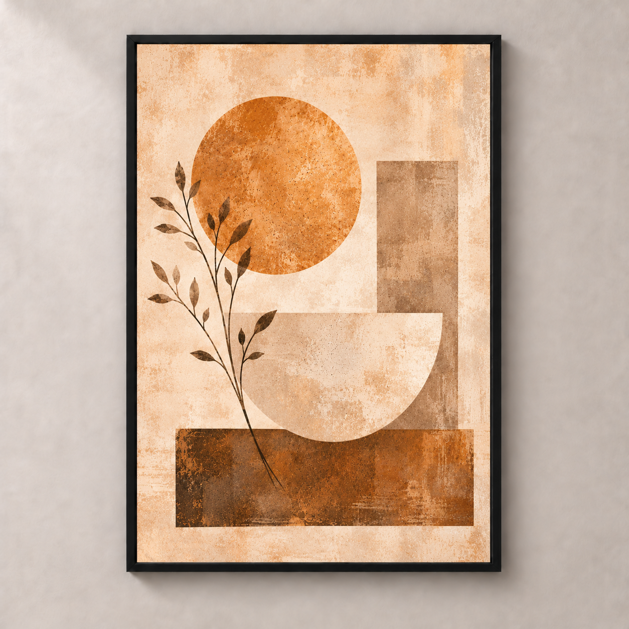 Soft Geometry portrait poster standalone