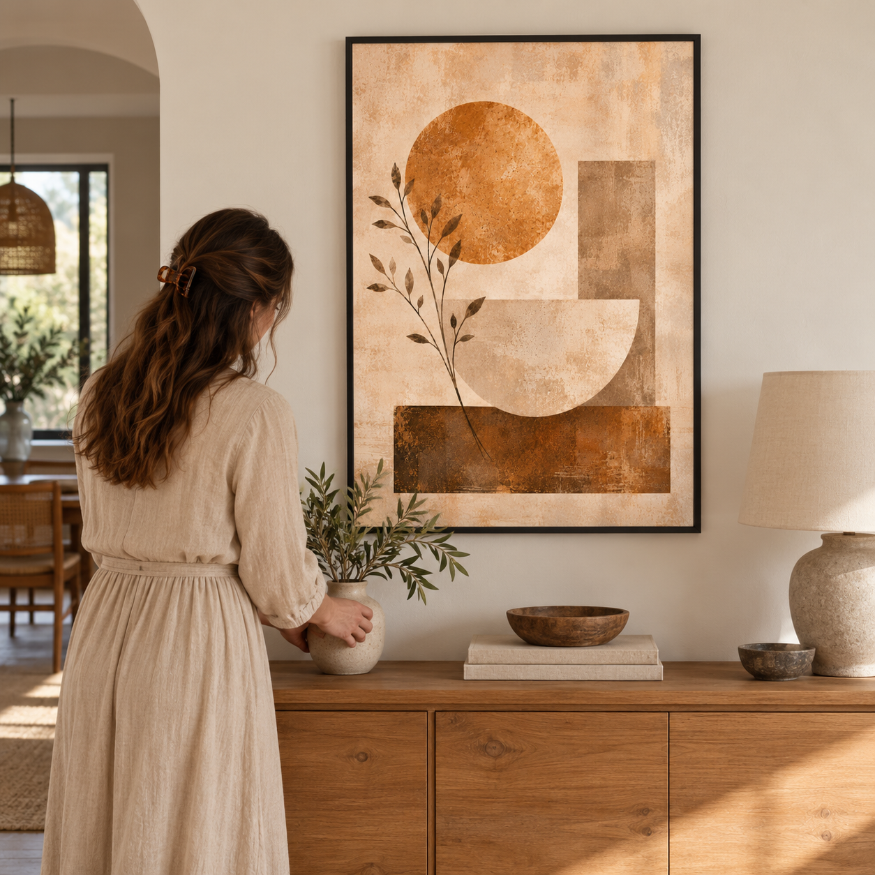 Soft Geometry portrait poster ugc