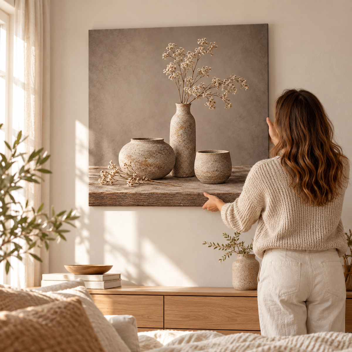 Stillness in Clay - Canvas