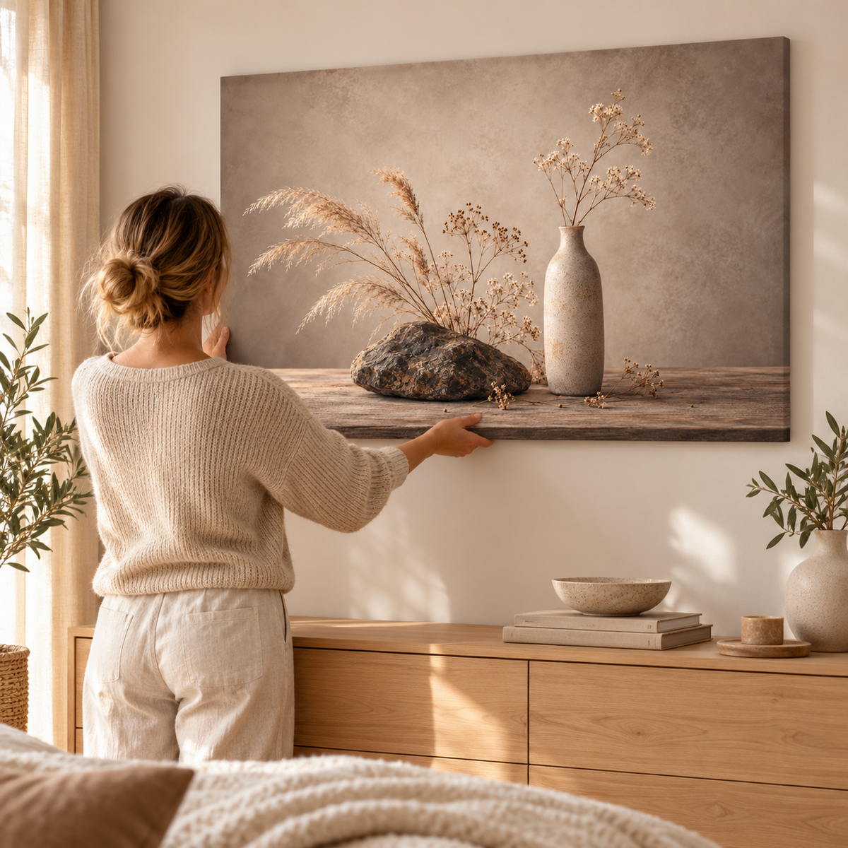 Stone and Stem - Canvas