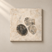 Stone Balance frameless square canvas