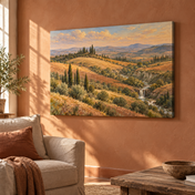Tuscan Earth Layers horizontal canvas lifestyle