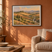 Tuscan Earth Layers horizontal poster lifestyle